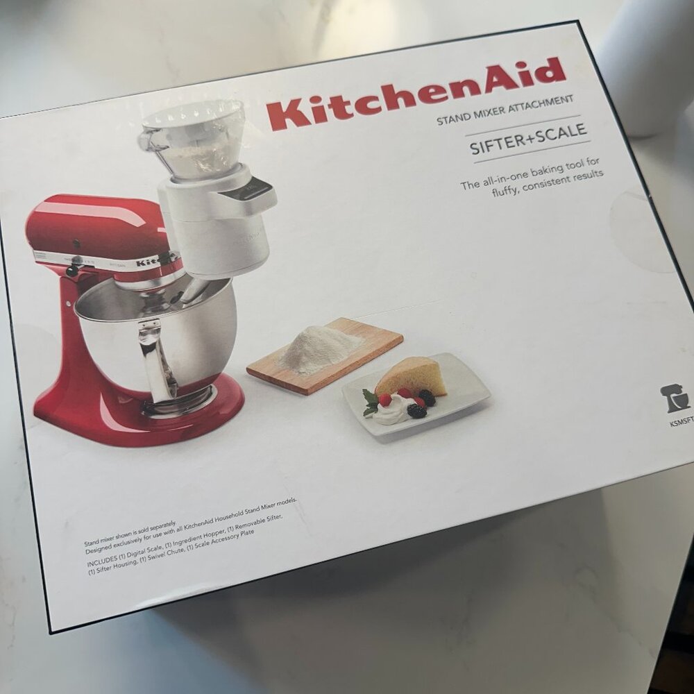 KitchenAid sifter and scale attachment, new in box
